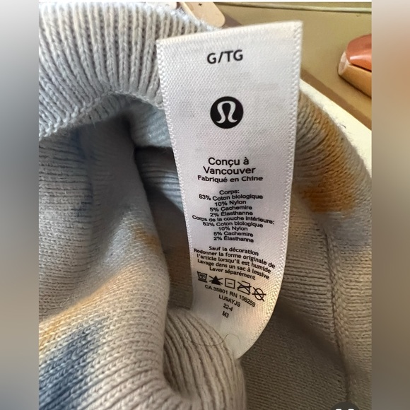 Lululemon Blue and Orange Knit Beanie - Picture 4 of 8